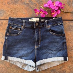 garage denim shorts